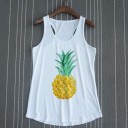 Dame tanktop med frugtprint 10