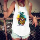 Dame tanktop med frugtprint 2