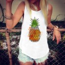 Dame tanktop med frugtprint 4
