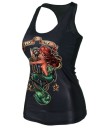 Dame tanktop med havfrueprint 2