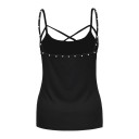 Dame tanktop med perler B268 5