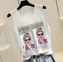 Dame tanktop med print A1207 2