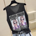 Dame tanktop med print A1207 6