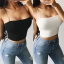 Dame tanktop med spaghettistropper A1076 1