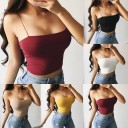 Dame tanktop med spaghettistropper A1076 3