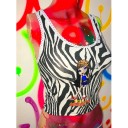 Dame tanktop med zebramotiv 5