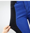 Dame tofarvede jeans - Blå-sort 4