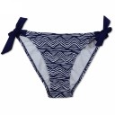 Dame tofarvet bikini - Blå-hvid 3
