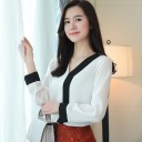 Dame tofarvet bluse 2