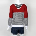 Dame vendbar sweater med snøring J1833 8