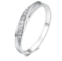 Dame vielsesring med zirkon J1223 4