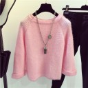 Dame vinter strikket sweater J2453 3