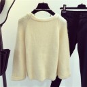 Dame vinter strikket sweater J2453 7