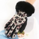 Dame vinterhandsker med leopardprint 7
