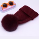 Dame vinterhue med pompon Charlotte 9