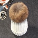 Dame vinterhue med pompon 5