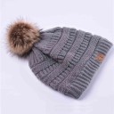 Dame vinterhue med pompon J2863 12