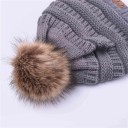 Dame vinterhue med pompon J2863 3
