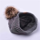 Dame vinterhue med pompon J2863 6