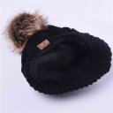 Dame vinterhue med pompon J2863 7