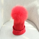Dame vinterhue med pompon J3007 27