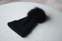 Dame vinterhue med pompon J3007 6