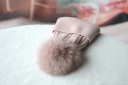 Dame vinterhue med pompon J3007 8