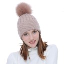 Dame vinterhue med pompon J3007 15