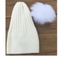 Dame vinterhue med pompon J3007 18