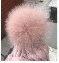 Dame vinterhue med pompon J3007 20