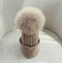 Dame vinterhue med pompon J3007 24