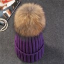 Dame vinterhue med pompon 8