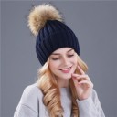 Dame vinterhue med pompon 7