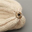 Dame vinterhue med pompon 2