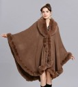 Dame vinterponcho P2529 5