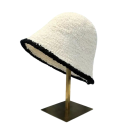 Dame vinterstrikket hat 56–60 cm Polyester Varm elastisk hat Blød varmende hovedbeklædning til efterår og vinter 2