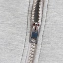 Dame zip hoodie med hætte og lommer Komfortabel grå bomulds hoodie til hverdagsbrug Sporty stil Blød og åndbar materiale 9