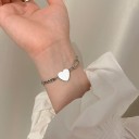 Damearmbånd med store led H537 2