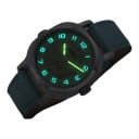 Dameautomatiske ure Berny Minimalistiske med dato Vandtæt 50 m 38 mm Rustfrit stål Safirglas Lærredsrem Til hverdag 6