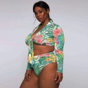Damebikini med lange ærmer P727 2