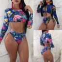 Damebikini med lange ærmer P997 2