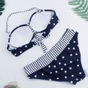 Damebikini med polkaprikker P612 2