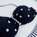 Damebikini med polkaprikker P612 3