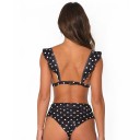 Damebikini med polkaprikker P656 2