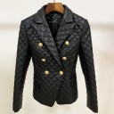 Dameblazer i læder A3068 3
