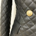 Dameblazer i læder A3068 5