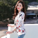 Dameblazer med blomsterprint A3070 2
