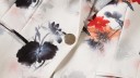 Dameblazer med blomsterprint A3070 4