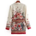 Dameblazer med blomsterprint 2