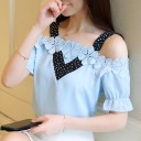 Damebluse med bare skuldre 3